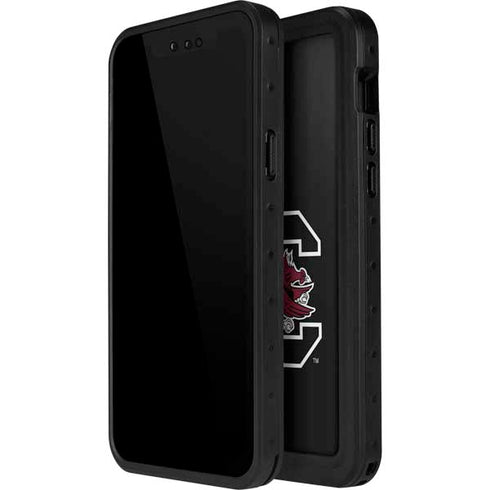 University of South Carolina Gamecocks Logo Black iPhone 15 Pro Waterproof Case
